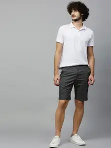 Hubberholme Men Charcoal Grey Chino Shorts