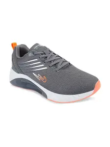 Campus Men Grey Melange Mesh Running Shoes