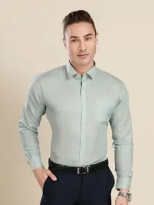 RG DESIGNERS Men Sea Green Slim Fit Formal Shirt