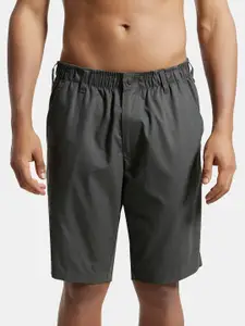 Jockey Combed Mercerised Cotton Woven Straight Fit Shorts with Side Pockets-1206