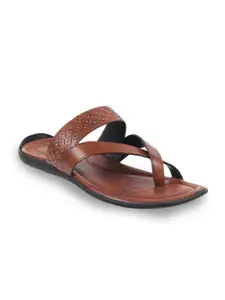 Mochi Men Tan Leather Comfort Sandals