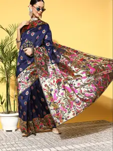 Saree mall Ethnic Motifs Saree With Woven Design Border