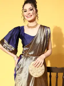 Saree mall Ethnic Motifs Saree with Woven Design Border