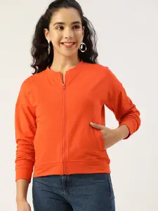 DressBerry Women Orange Sweatshirt