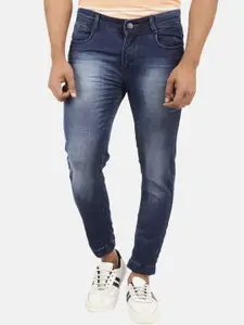V-Mart Men Grey Slim Fit Heavy Fade Stretchable Jeans