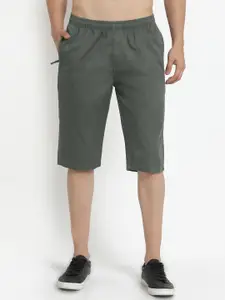SAPPER Men Olive Green Slim Fit Outdoor Shorts