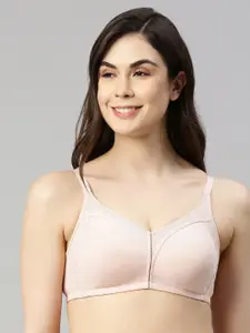 Enamor Non-Wired Non Padded Full Coverage Cotton Fab-Cool No Bounce Daily Wear Bra AB75