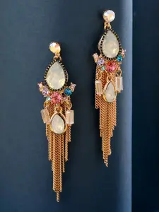 Yellow Chimes Multicoloured Contemporary Drop Earrings