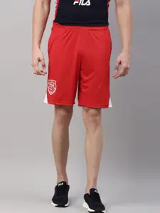 FILA Men Red Training or Gym Sports Shorts