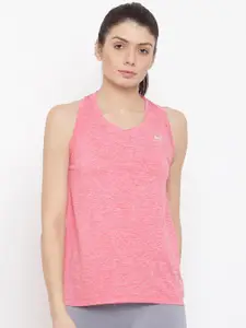 MKH Women Pink Dri-FIT Sports T-shirt