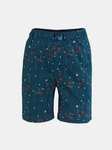 Jockey Boys Super Combed Cotton Printed Boxer Shorts with Side Pockets