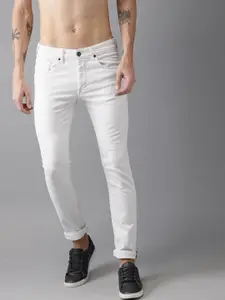 Moda Rapido Men White Skinny Fit Stretchable Jeans