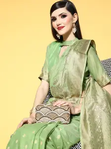 Saree mall Ethnic Motifs Saree With Woven Design Border