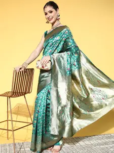 Saree mall Ethnic Motifs Saree With Woven Design Border