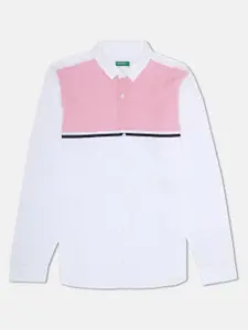 United Colors of Benetton Boys White Casual Shirt