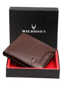 WildHorn Men Brown Genuine Leather Wallet