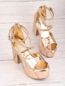 ELLE Women Pink Block Heels