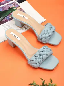 ELLE Women Blue Block Heels