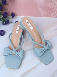 ELLE Blue Block Sandals