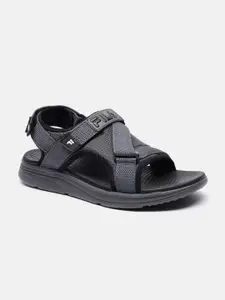 FILA Men Grey PU Comfort Sandals