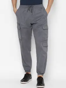 FOREVER 21 Men Grey Solid Joggers