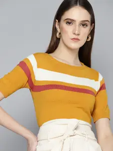 Chemistry Knitted Striped Top