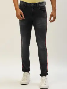 High Star Men Black Solid Slim Fit Light Fade Stretchable Jeans