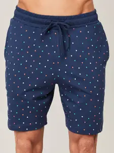 Fame Forever by Lifestyle Men Blue Printed Shorts