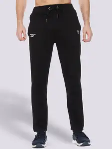 Mark Leute Men Black Solid Cotton Joggers