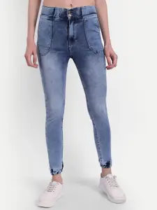 Next One Women Blue Jean Skinny Fit High-Rise Heavy Fade Stretchable Jeans