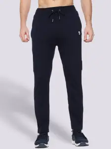 Mark Leute Men Navy Blue Solid Track Pant