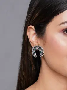 Binnis Wardrobe Peach-Coloured Contemporary Studs Earrings