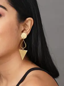 Binnis Wardrobe Gold-Toned Contemporary Hoop Earrings