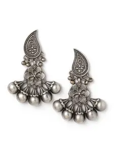 Binnis Wardrobe German Silver Contemporary Drop Earrings