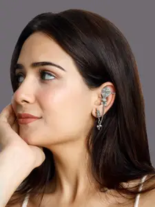 Binnis Wardrobe German Silver Contemporary Drop Earrings