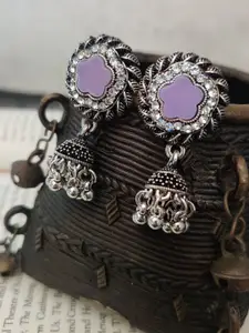Binnis Wardrobe Purple Contemporary Drop Earrings