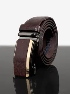 BuckleUp Men Brown Leather Formal Belt