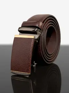 BuckleUp Men Brown Leather Formal Belt