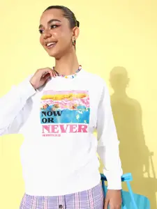 The Roadster Life Co. Graphic Printed Pullover Sweatshirt