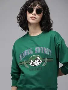 The Roadster Life Co. Typography Printed Sweatshirt