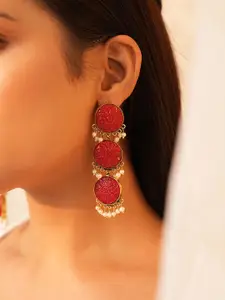 Binnis Wardrobe Red Drop Earrings