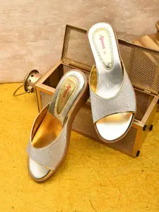 Ajanta Gold-Toned Wedge Sandals