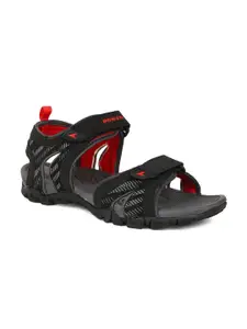 Power Men Grey Solid Sports Sandals