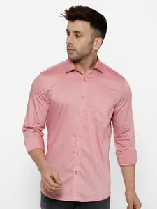 cape canary Men Pink Printed Casual Shirt