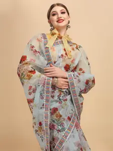 Sangria Women Sea Green Sarees