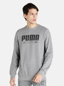 Puma Men Regular Fit Printed Sweatshirt