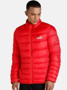Puma Men Red Geometric Puffer Jacket