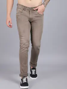 Cantabil Men Brown Stretchable Jeans