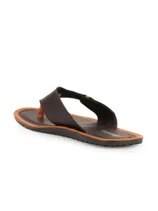 Bata Men Brown & Orange Comfort Sandals
