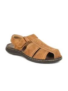 Bata Men Brown Fisherman Sandals